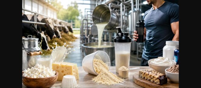 Zerul și produsele lactate proteice, ilustrând transformarea zerului într-o resursă strategică pentru industrie